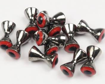 Hareline - Pseudo Eyes - X-Large - Red - 12 Pack