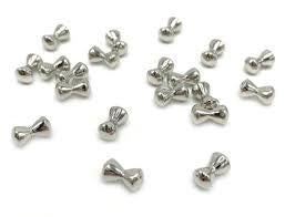 Hareline - Sunken Barbell Eyes - Nickel - 20 Pack