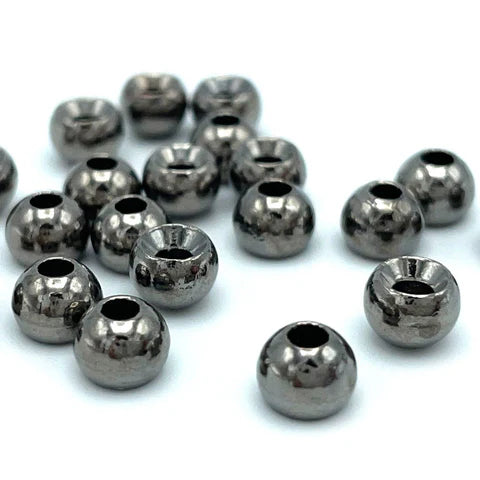 Hareline - Plummeting Tungsten Beads - Black Nickel - 20 pack