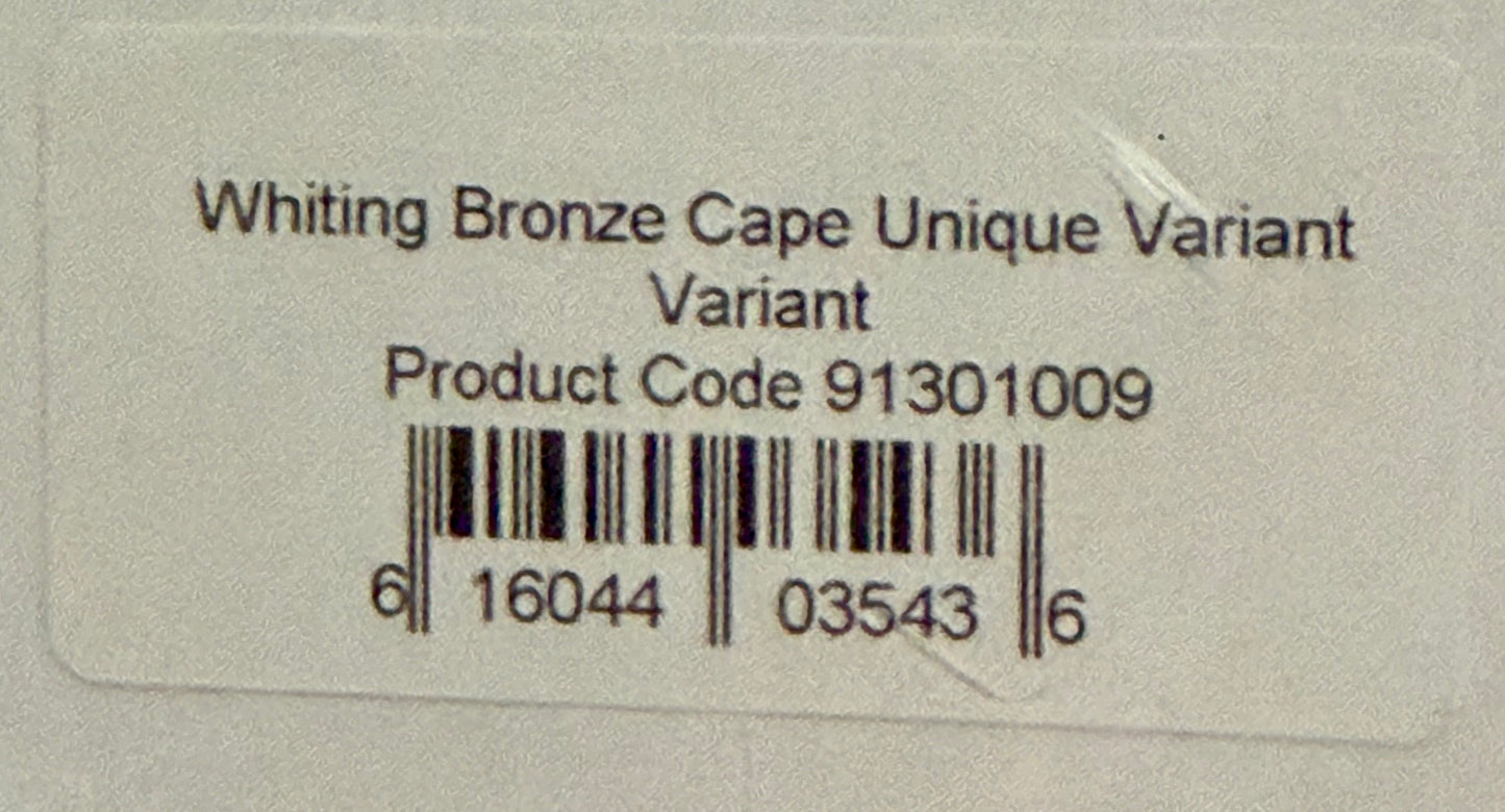 Whiting Farms Bronze Grade Fly Tying Cape : Unique Grizzly Variant 009