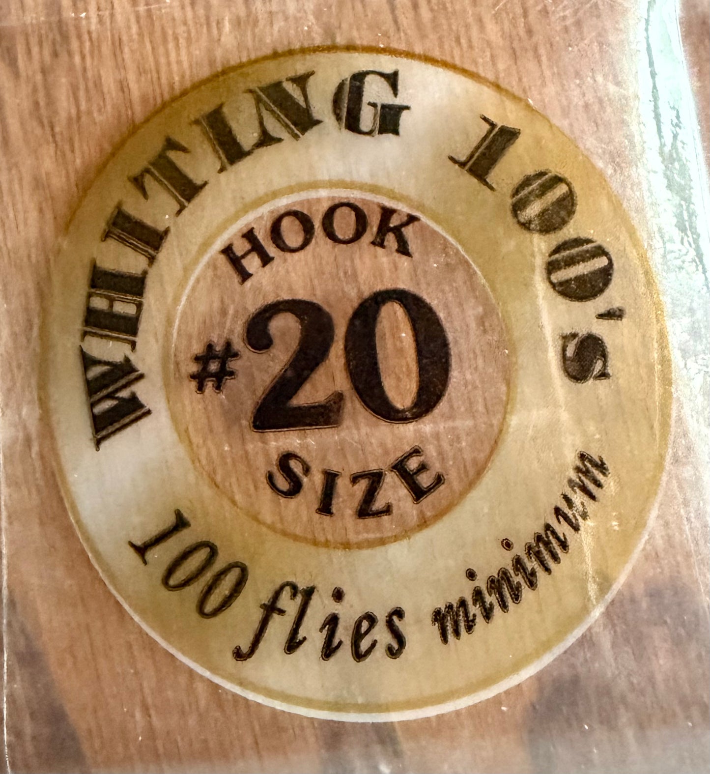 Whiting 100 Fly Pack Size 20 Brown 382-SH-E-L