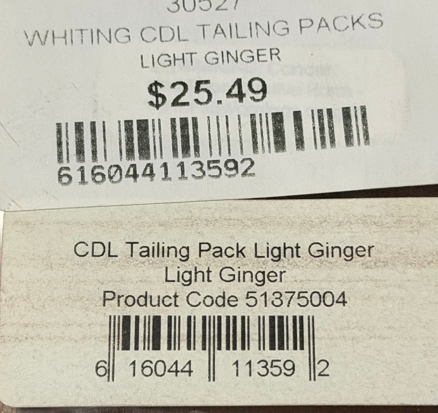 Whiting Tailing Pack Light Ginger 323-SH-E-L