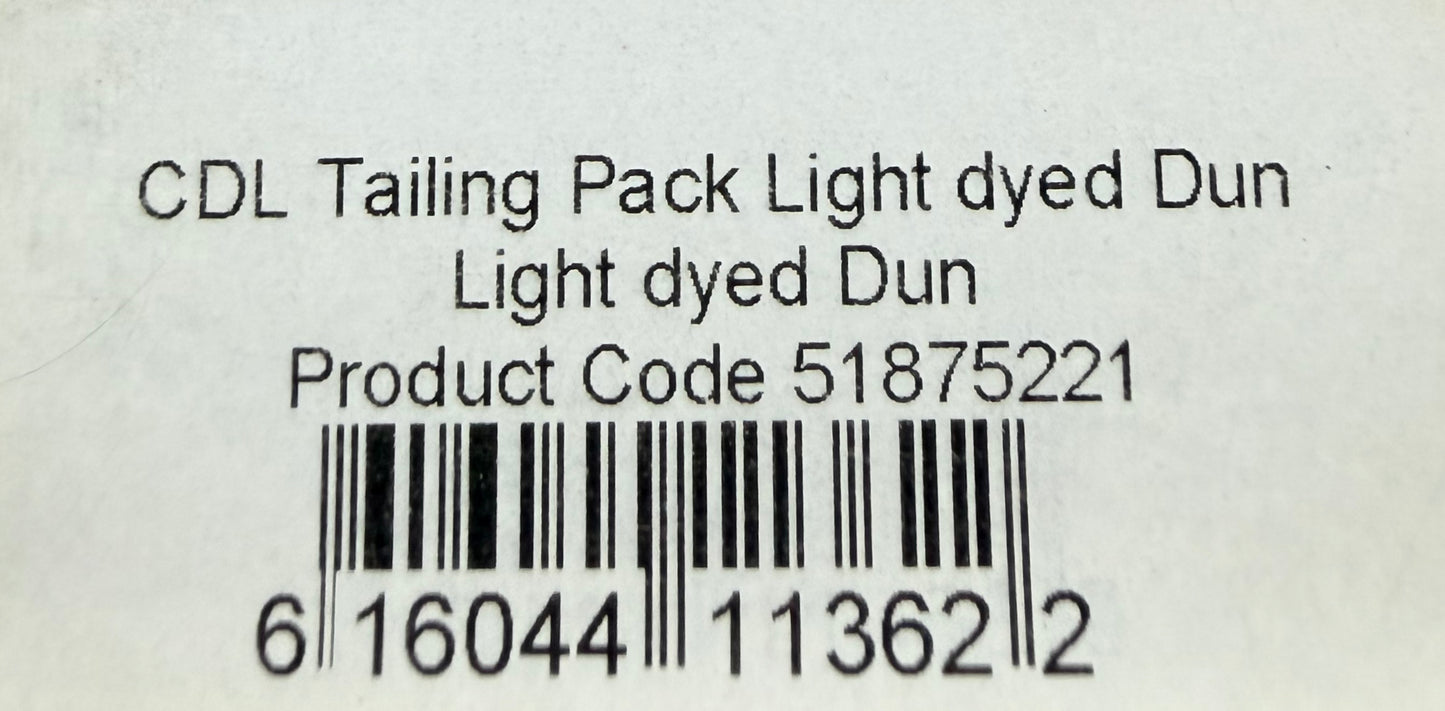 Whiting Tailing Pack Light dyed Dun 350-SH-E-L