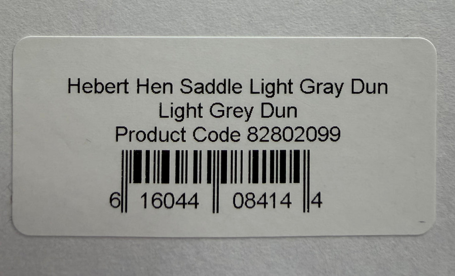 Whiting Hebert Miner Hen Saddle Light Gray Dun 338-SH-E-L