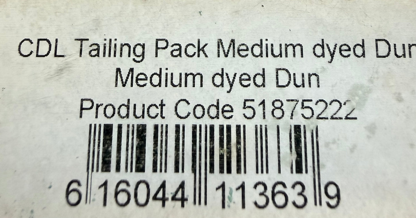 Whiting Tailing Pack Medium dyed Dun 348-SH-E-L
