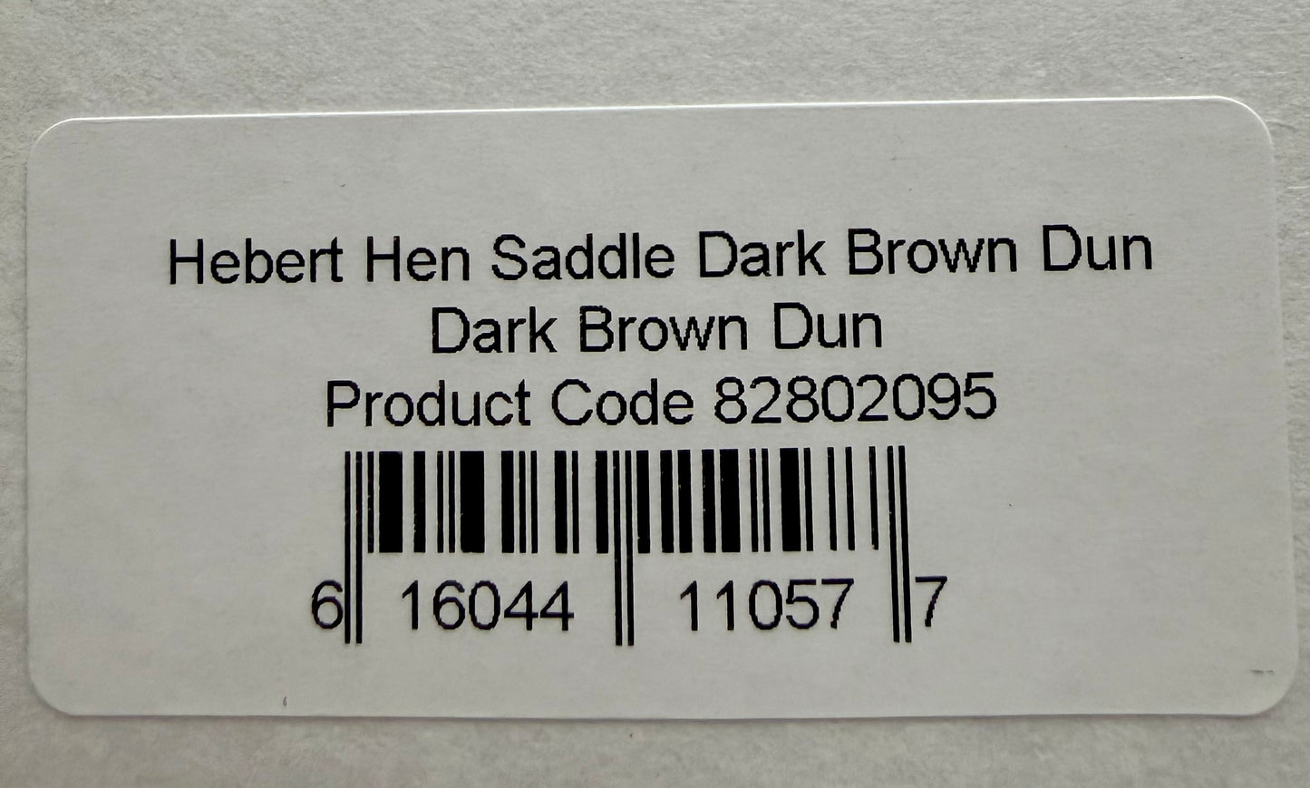 Whiting Hebert Miner Hen Saddle Dark Brown Dun 340-SH-E-L