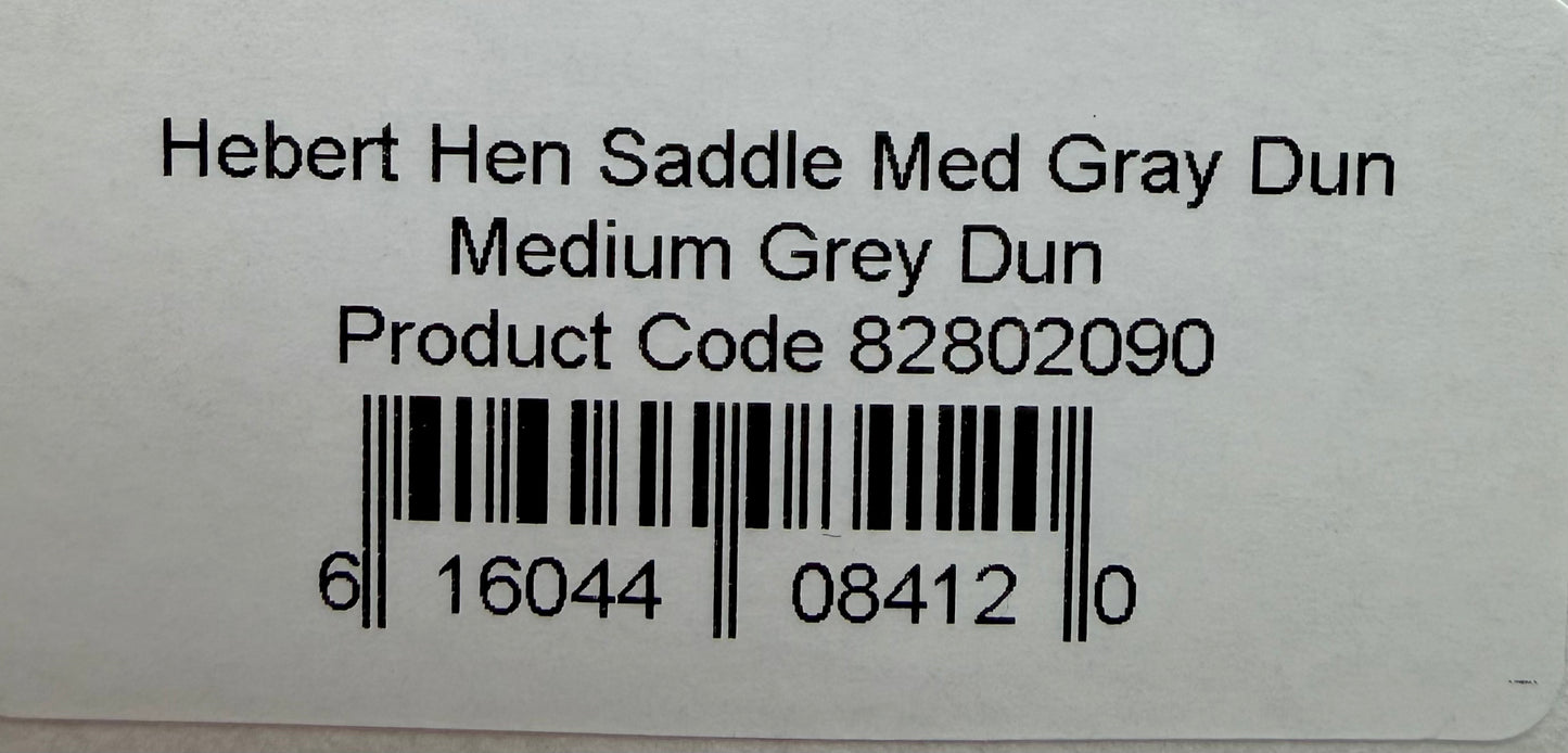 Whiting Hebert Miner Hen Saddle Medium Grey Dun 369-SH-E-L
