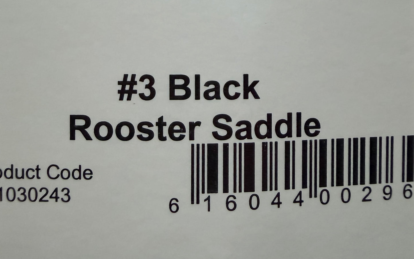 Hoffman Super Saddle #3 Black 454-SH-E-L