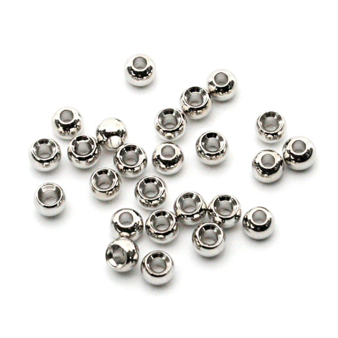 Montana Fly Company MFC Pro Pack Brass Beads-Silver 2.7mm 100 Pack