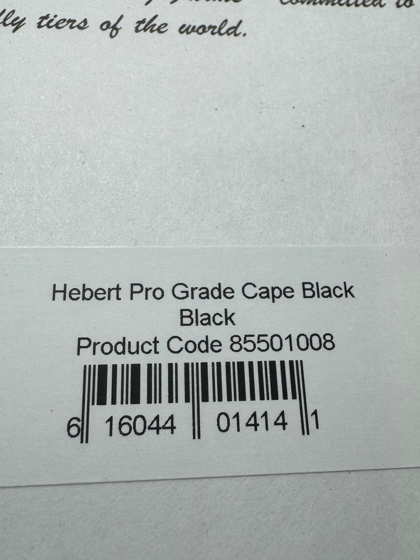Whiting Farms Hebert Miner Pro Grade Cape: Labeled Black- Closer to Dark Brown SH037