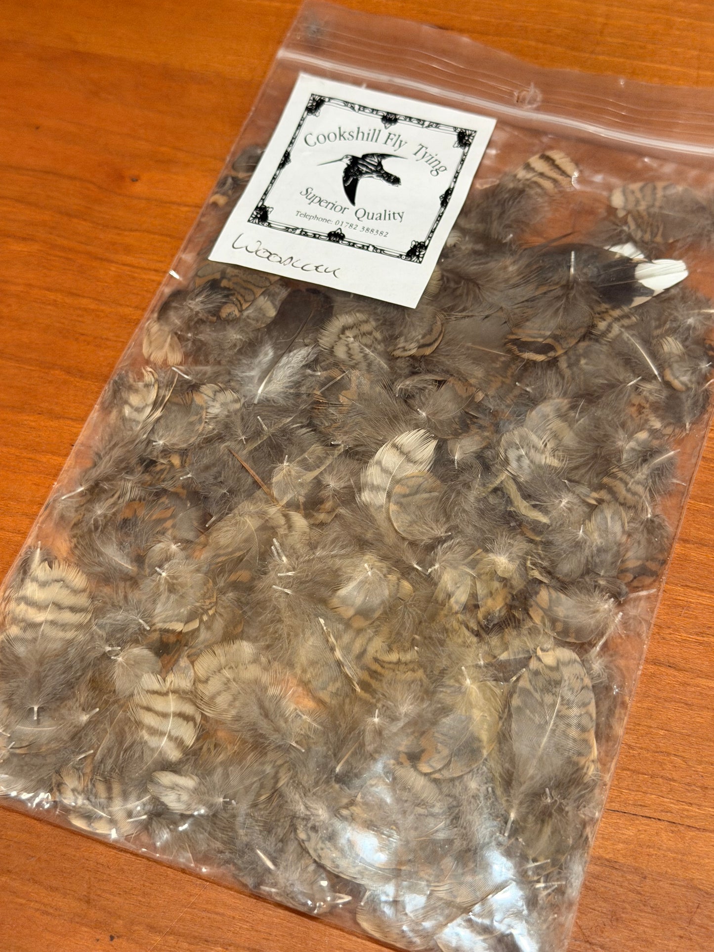 Cookshill Woodcock hackle feathers