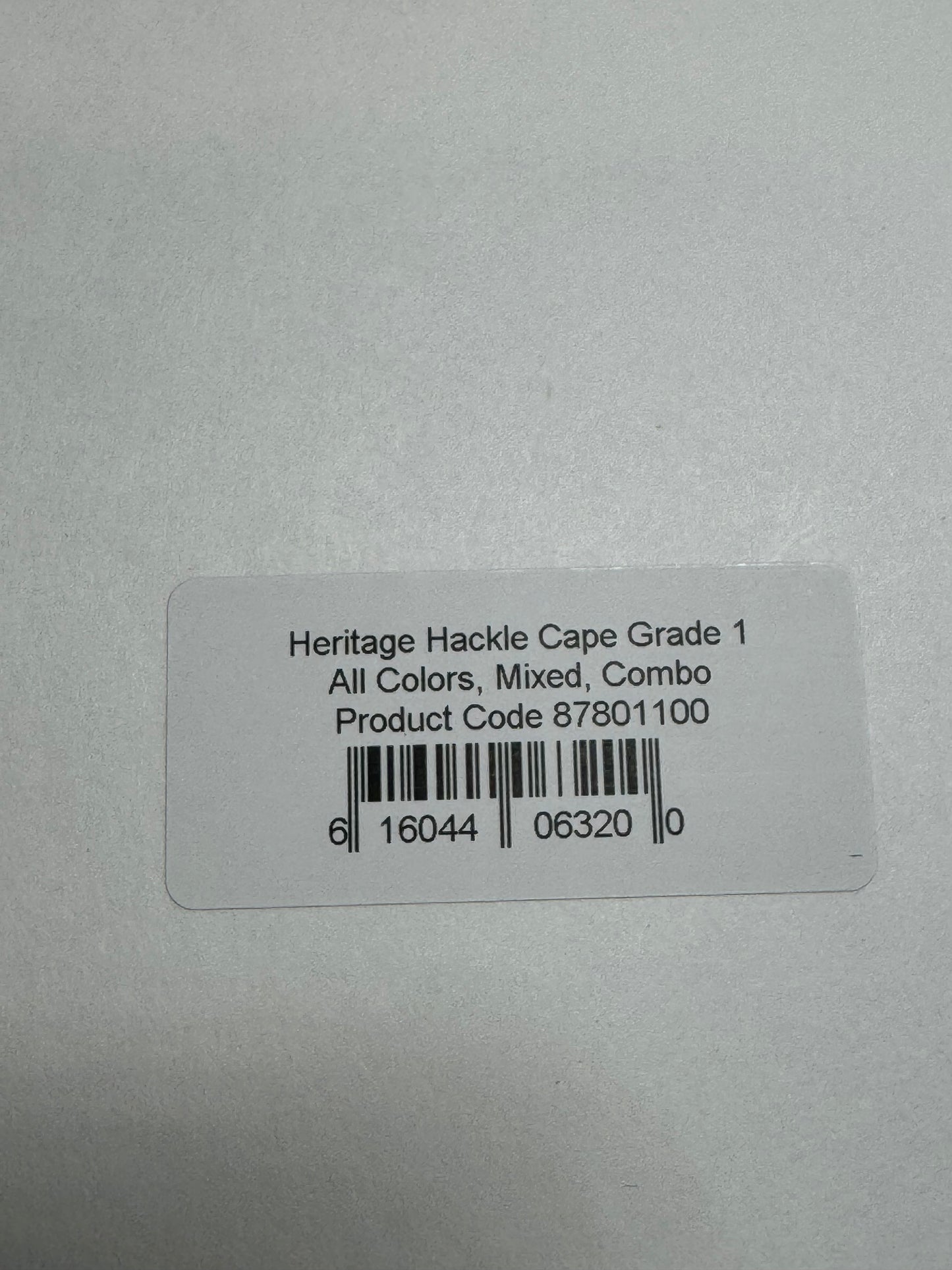 Whiting Farms Heritage Hackle Rooster Cape: Honey Dun/Rusty Dun- Grade 1 SH-E-076