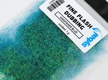 Sybai Fine Flash Dubbing: Kingfisher Blue
