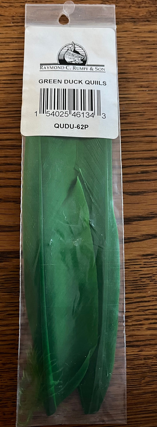 Raymond C. Rumpf & Son - Green Duck Quills