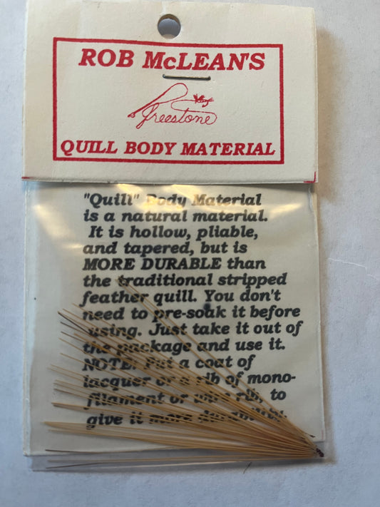 Rob McLean’s Quill Body Material