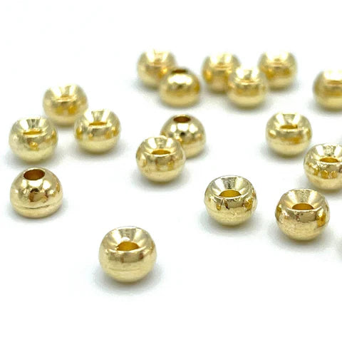 Hareline - Plummeting Tungsten Beads- Gold - 20 Pack