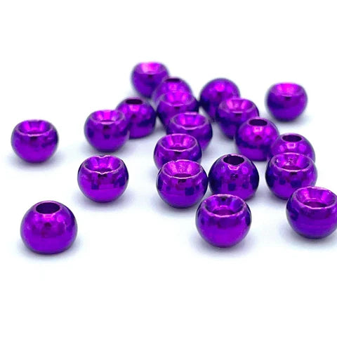 Hareline - Plummeting Tungsten Beads - Metallic Purple - 20 Pack