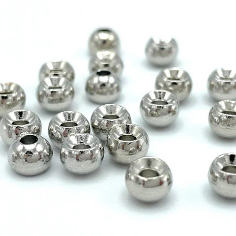 Hareline- Plummeting Tungsten Beads - Nickel - 20 Pack