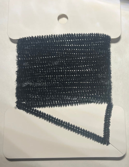 Raymond C. Rumpf & Son - Silver Sparkle Chenille - Black