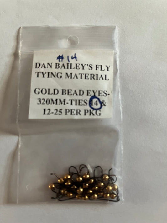 Dan Bailey - Gold Bead Eyes - #14
