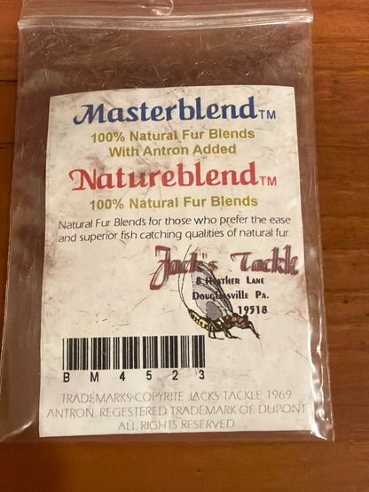 Jack Mickievicz's ORIGINAL PACKAGING of Natureblend:  Natural Fur Dubbing Blends