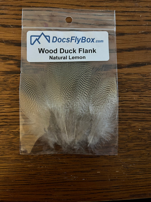 Doc’s Fly Box - Wood Duck Flank - Natural Lemon