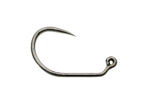 Montana Fly Company Barbless Wide Gap 60 Degree Jig Hook 7204 Black Nickel Size 10  100Pack