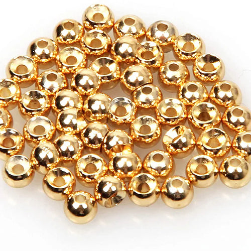 Hareline - Cyclops Bead Eyes - Gold - 24 Pack