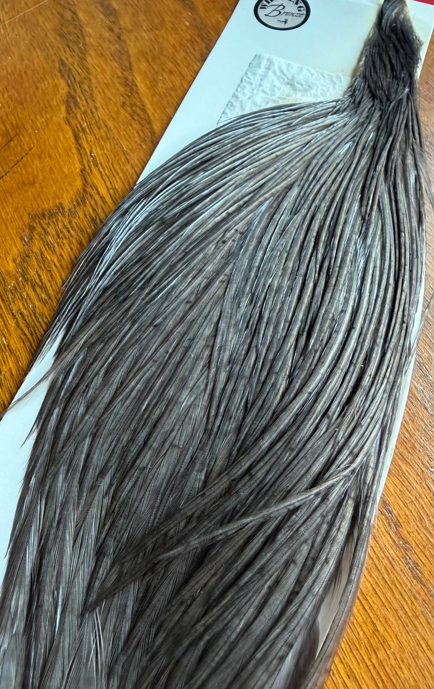 Whiting Farms Bronze Half Cape Dark Dyed Dun 409-SH-E-L