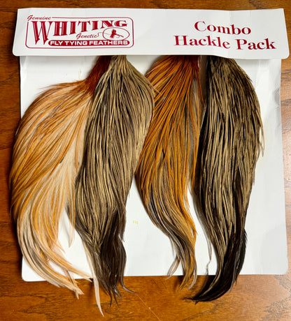 Whiting Farms Intro Hackle Pack - Four 1/2 Capes All Colors/Mixed 662-SH-E-L