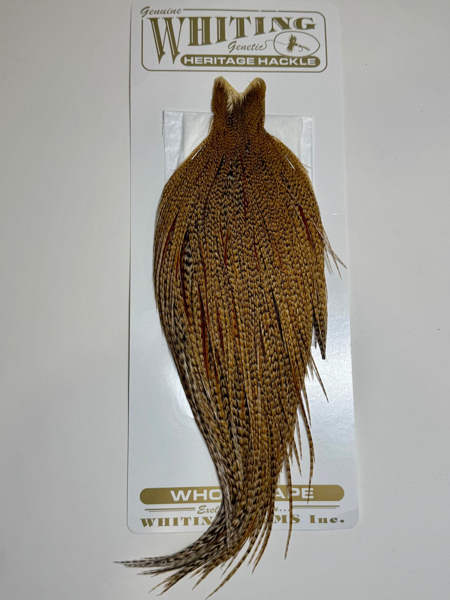 Whiting Farms Heritage Hackle Rooster Cape: Cree- Grade 1 SH-E-082