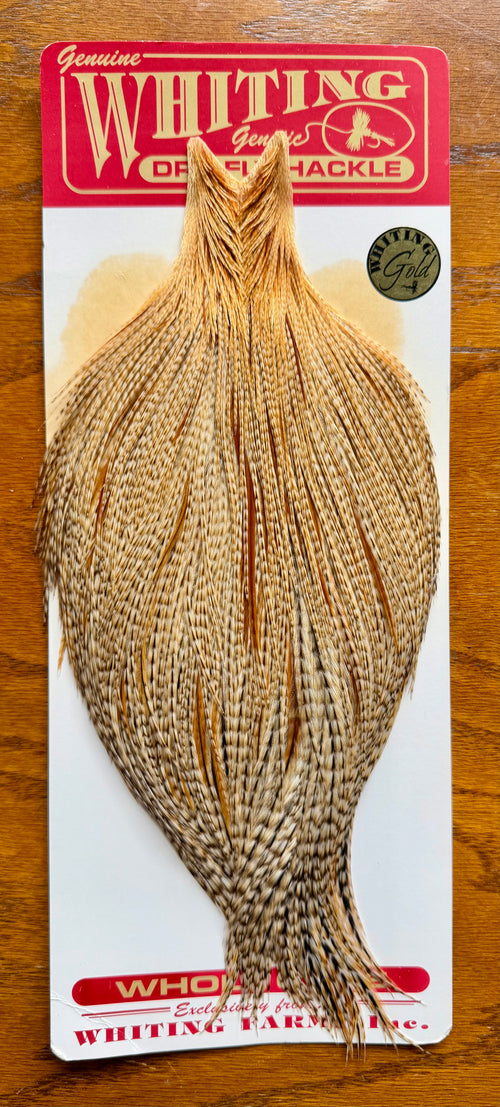 Whiting Gold Grade Rooster Cape Barred Dark Ginger 404-SH-E-L