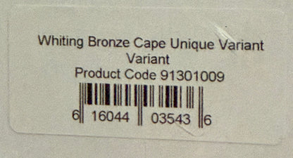 Whiting Farms Bronze Grade Fly Tying Cape : Unique Grizzly Variant 009