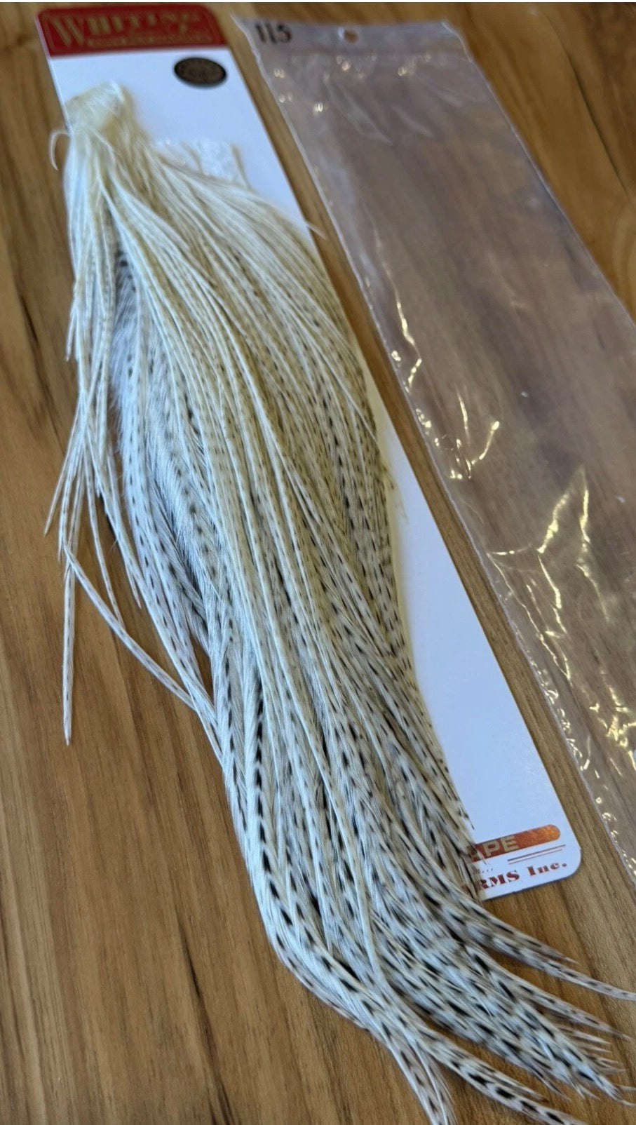 Whiting Farms Dry Fly Hackle SILVER Grade 1/2 Cape UNIQUE VARIANT New 115