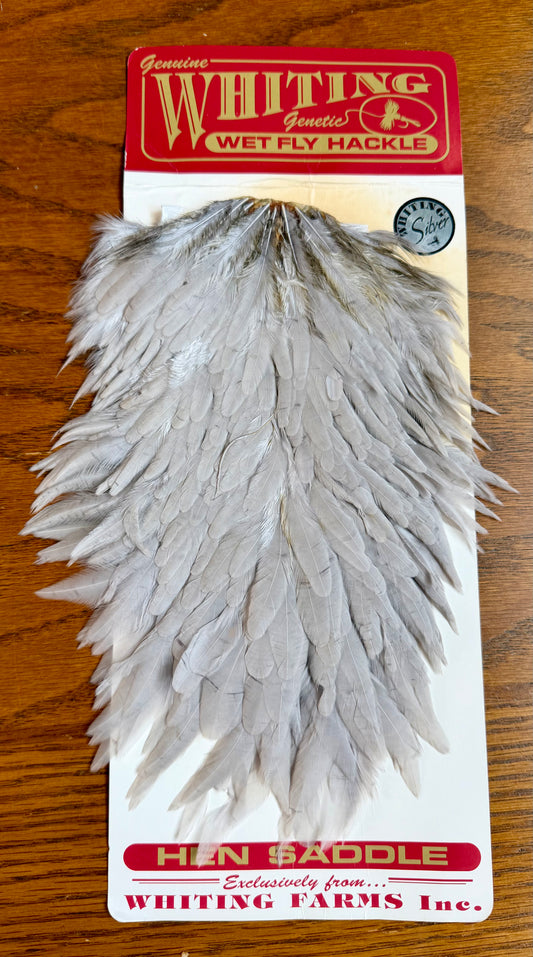 Whiting Silver Hen Saddle Light Dyed Dun 627-SH-E-L
