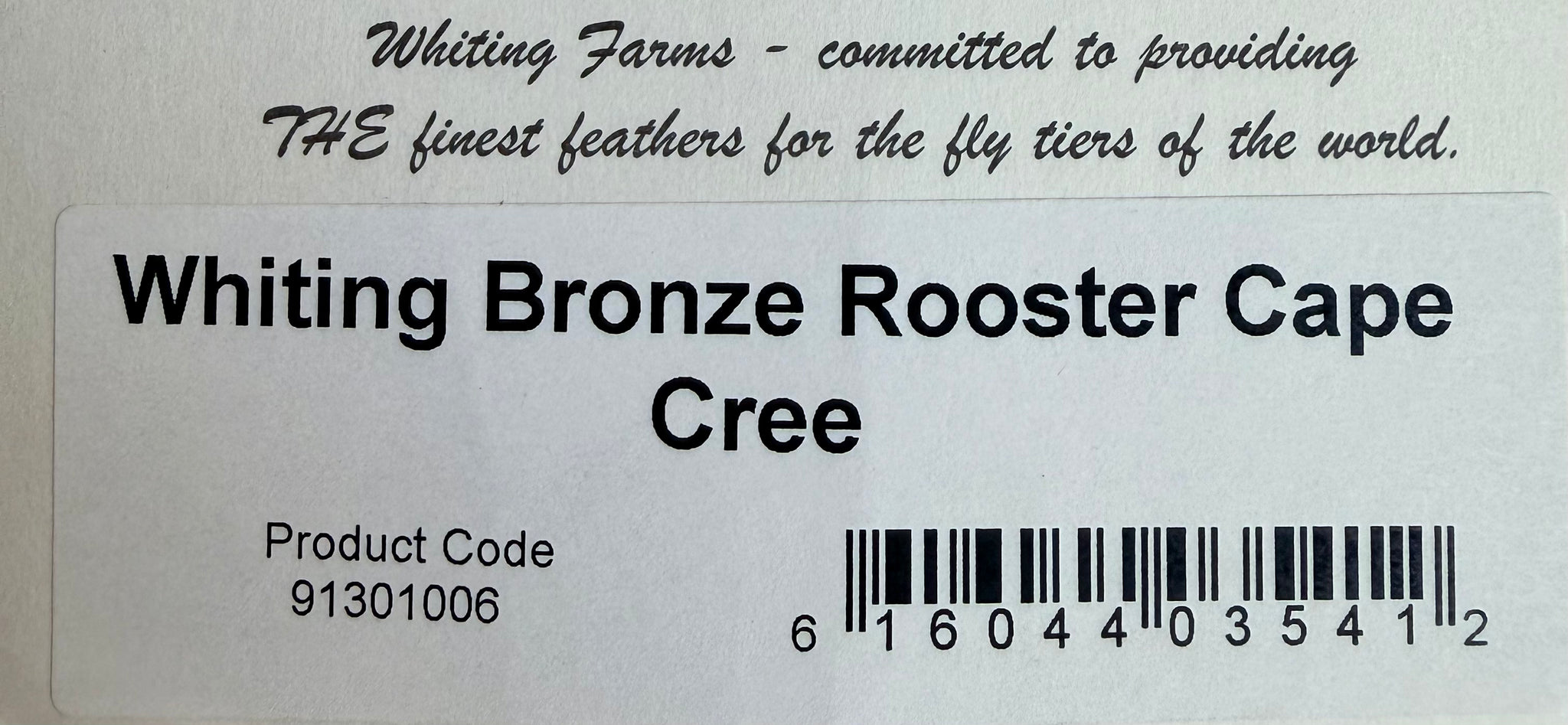 Whiting Farms Bronze Grade Cape CREE 786-SH-E-L