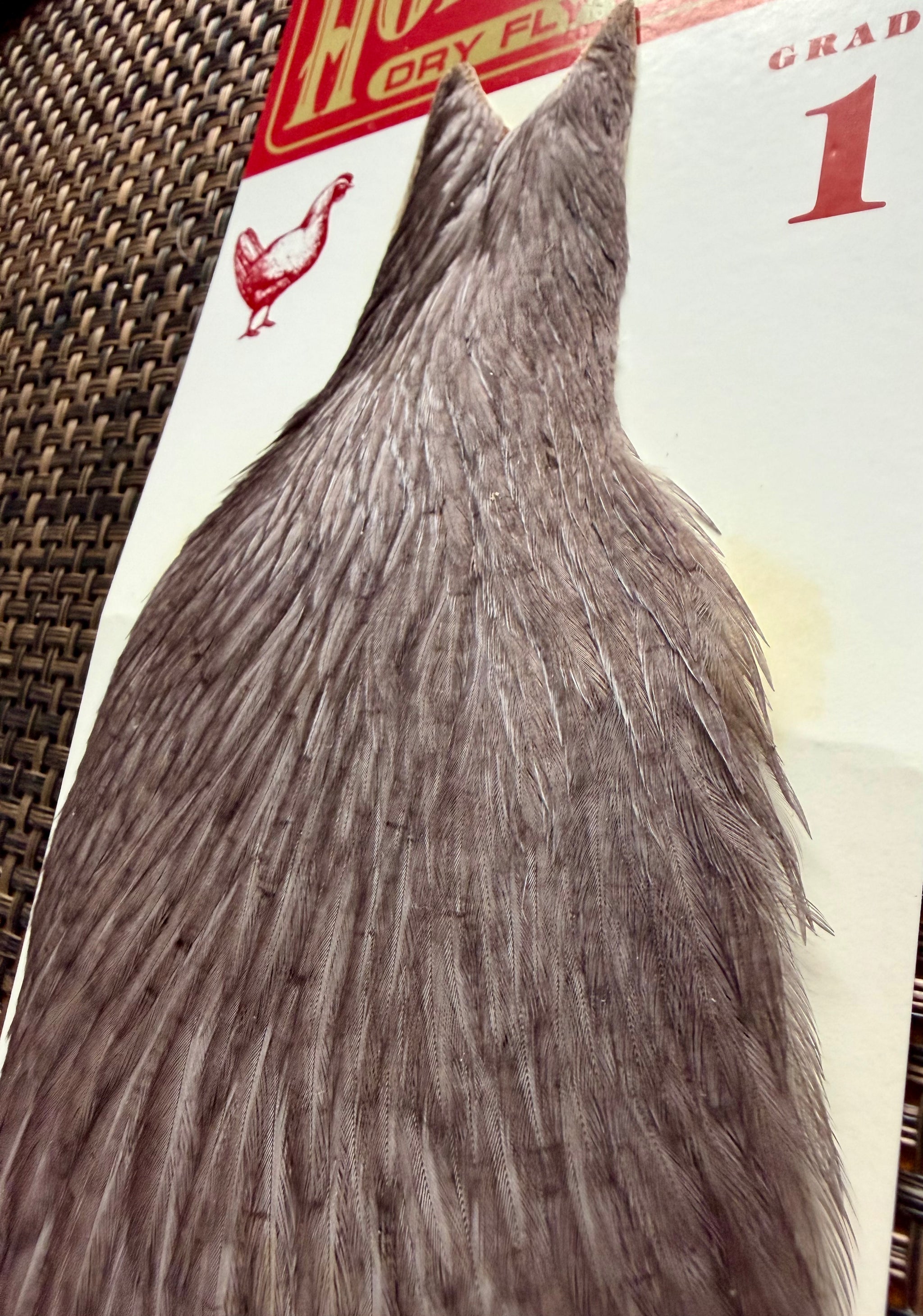 Hoffman Grade 1 Hen Cape Medium Dyed Dun 286-SH-E-L