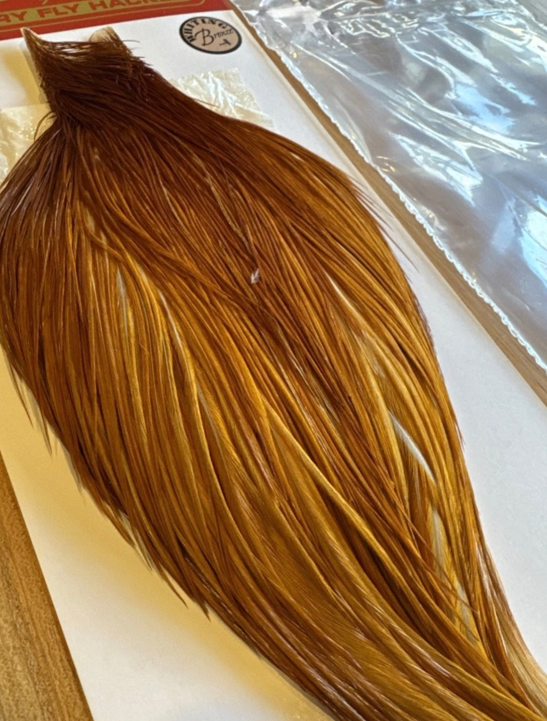 Whiting Farms BRONZE Grade Fly Tying Cape : MED GINGER 016