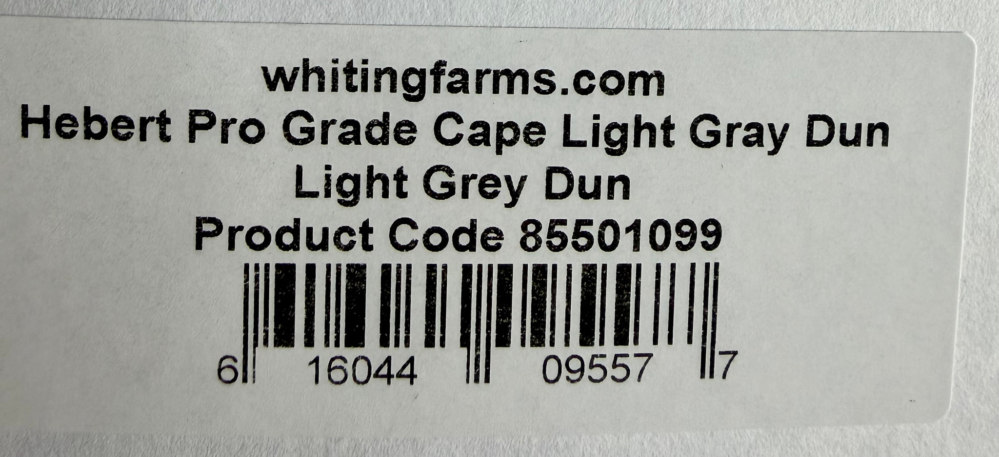 Whiting Hebert Miner Pro Grade Cape Light Grey Dun 761-SH-E-L