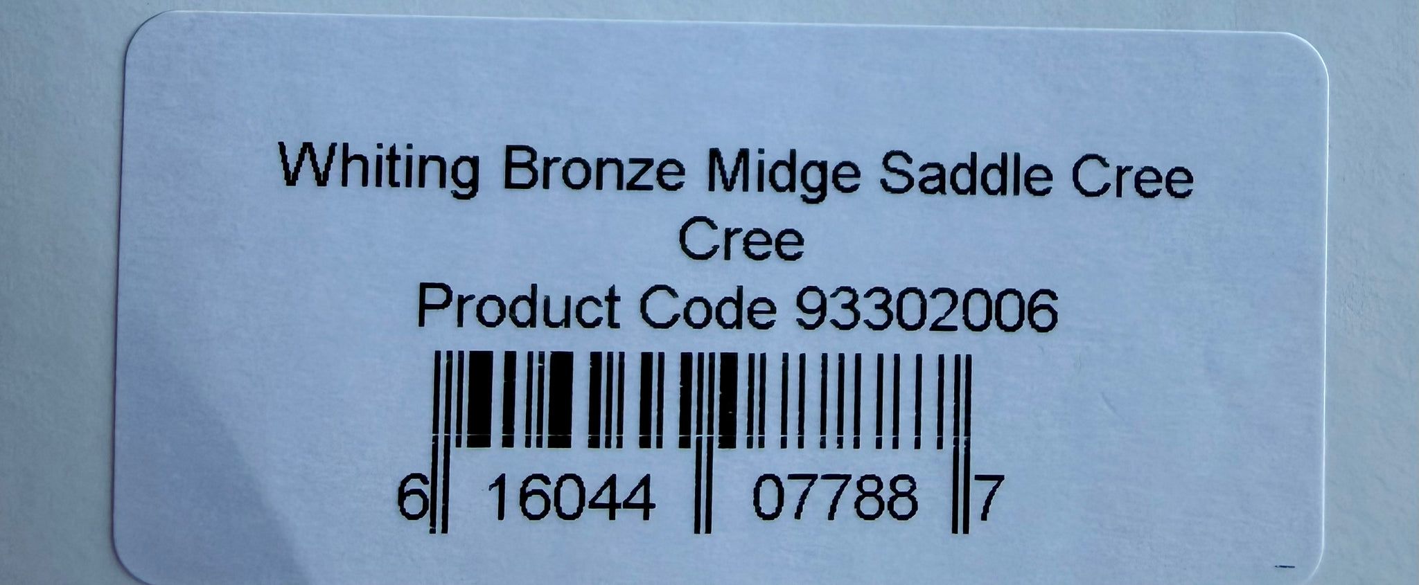 Whiting Farms Bronze Midge Rooster Saddle CREE 799-SH-E-L
