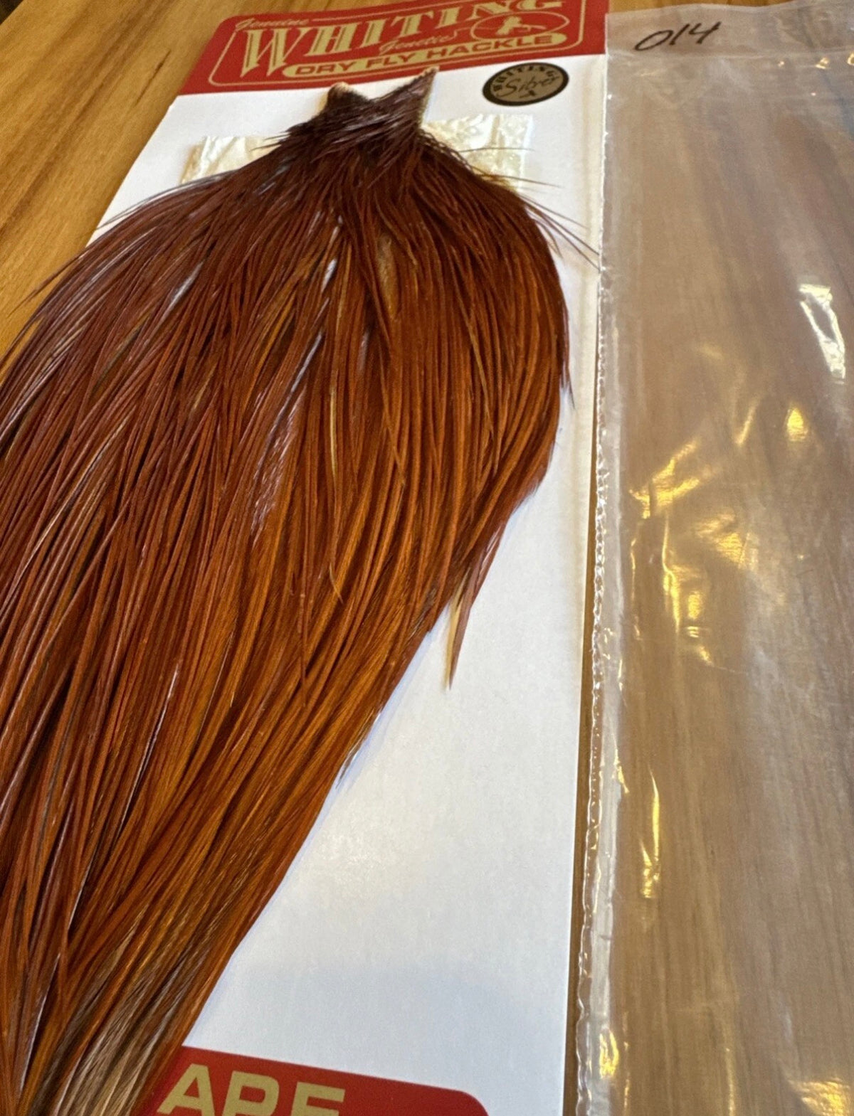 Whiting Farms Silver Grade Fly Tying Cape : BROWN 014