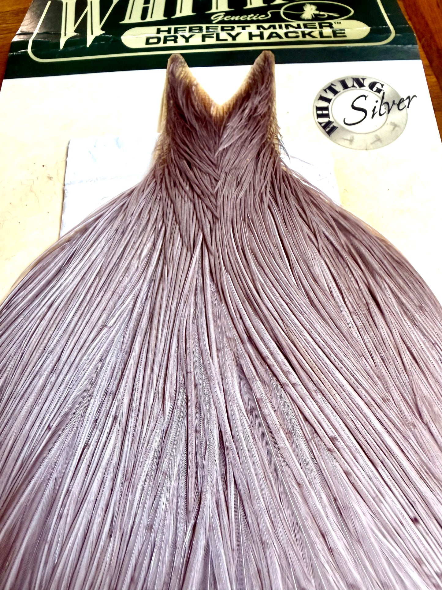 Whiting Hebert Miner Silver Grade Cape Medium Gray Dun 773-SH-E-L