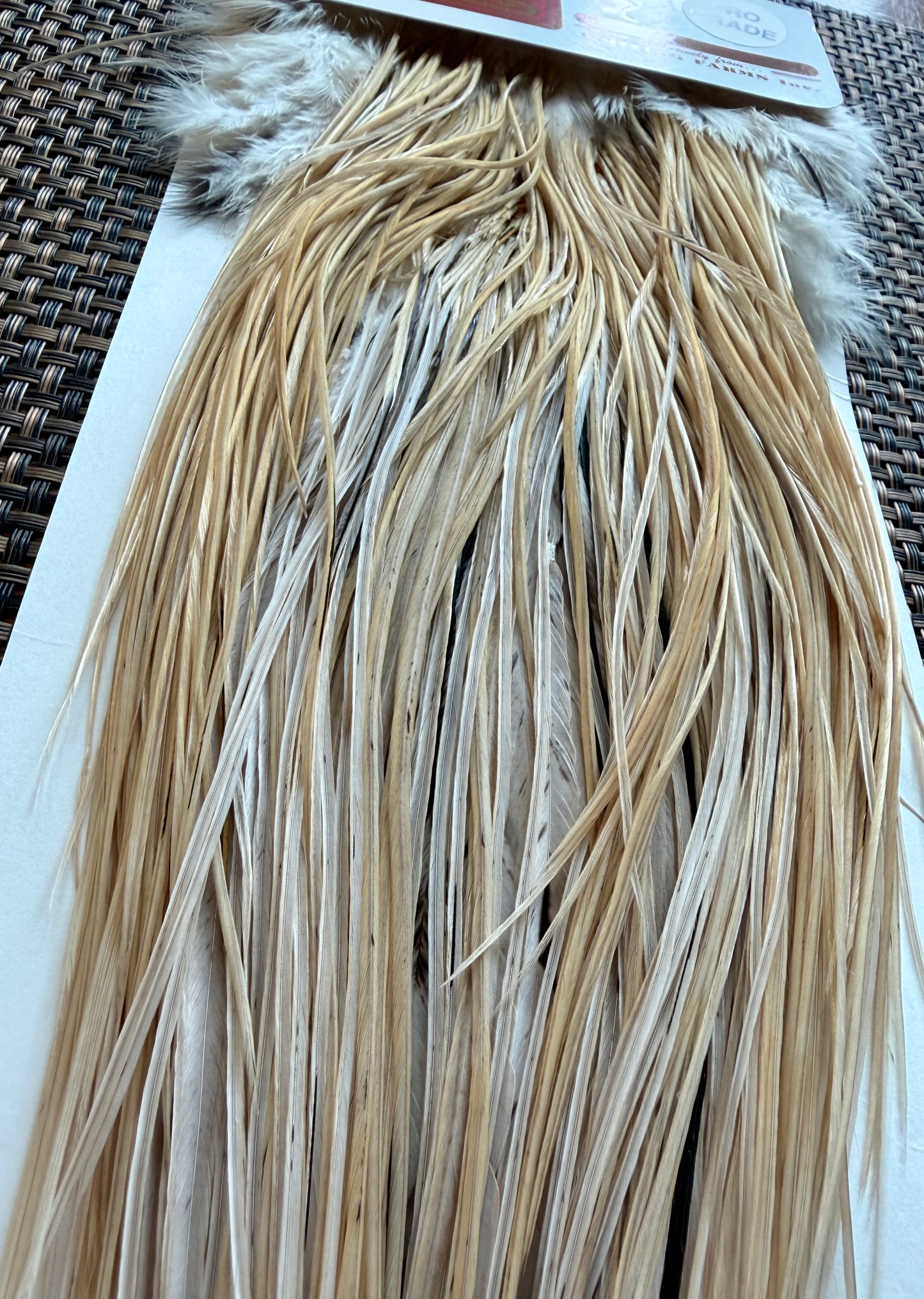 Whiting Pro Grade Midge Rooster Saddle,  Light Ginger 303-SH-E-L