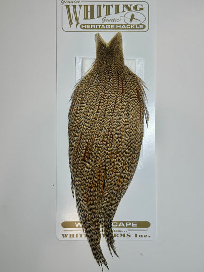Whiting Farms Heritage Hackle Rooster Cape: Grade 2 Cree- SH-E-074