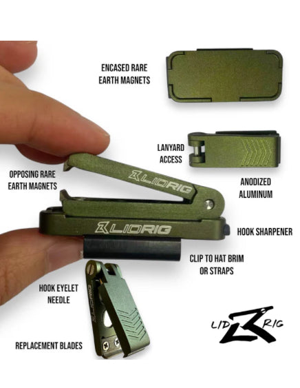 Custom Blue Halo Engraved Lid Rig Nippers