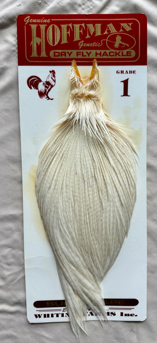 Whiting Farms Hoffman Rooster Cape Grade 1 - White 294-SH-E-L