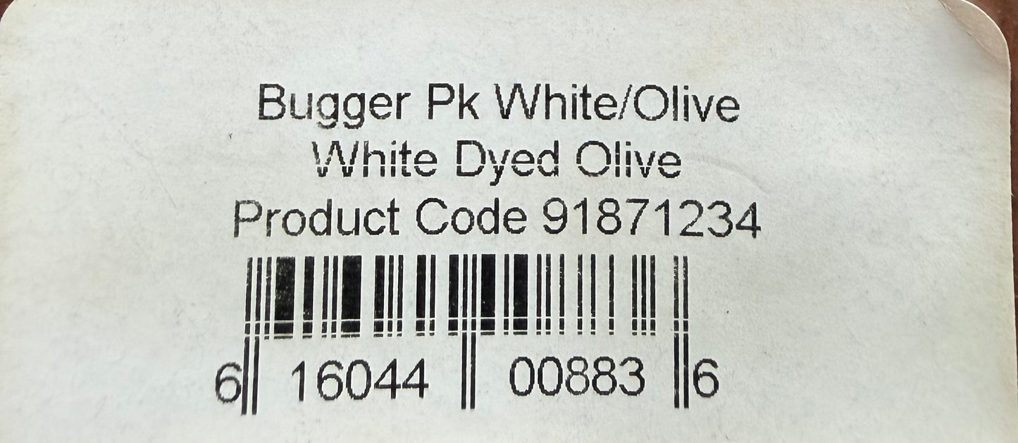 Whiting Farms Bugger Pack White Dyed Olive 332-SH-E-L