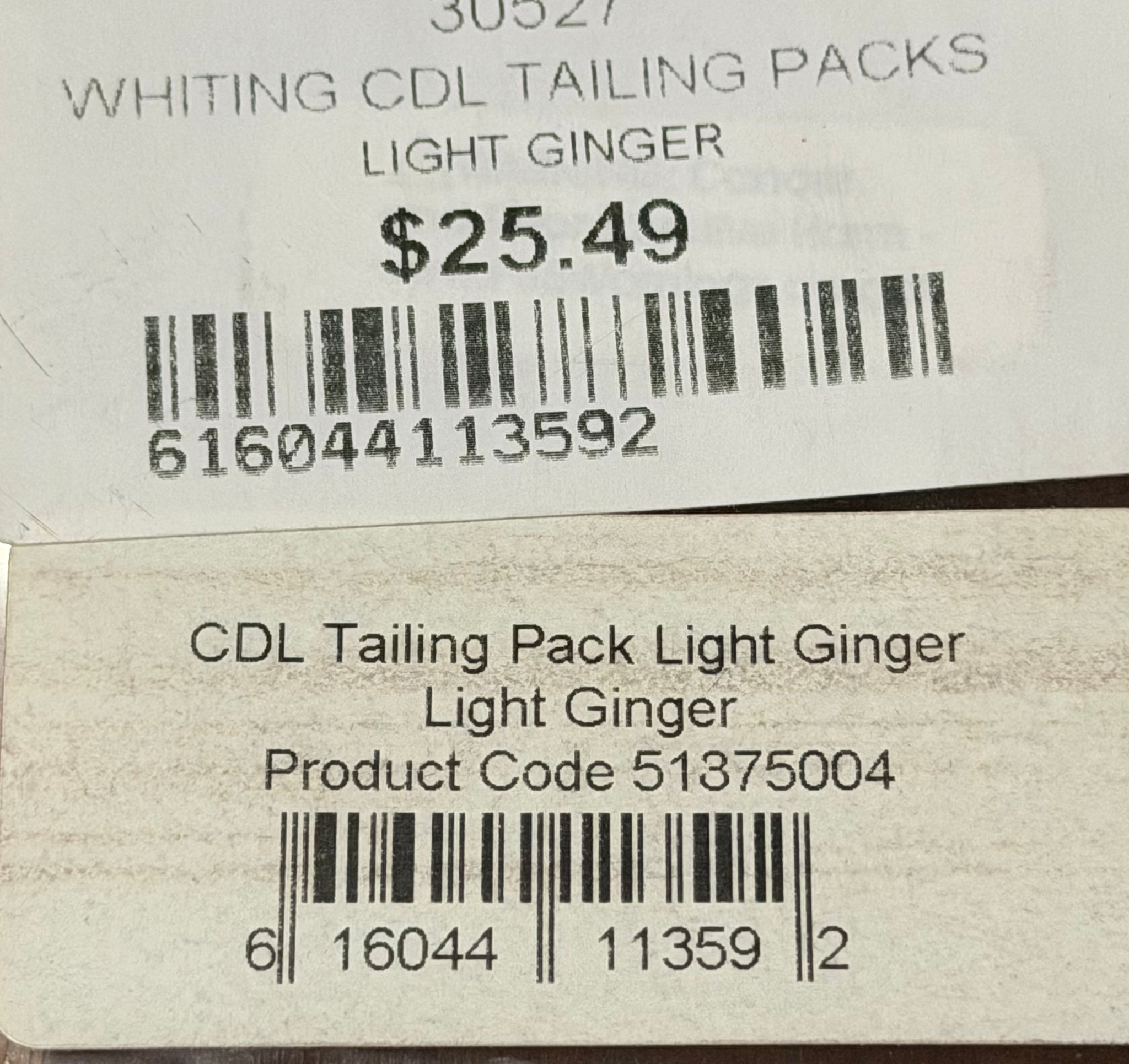 Whiting Tailing Pack Light Ginger 323-SH-E-L