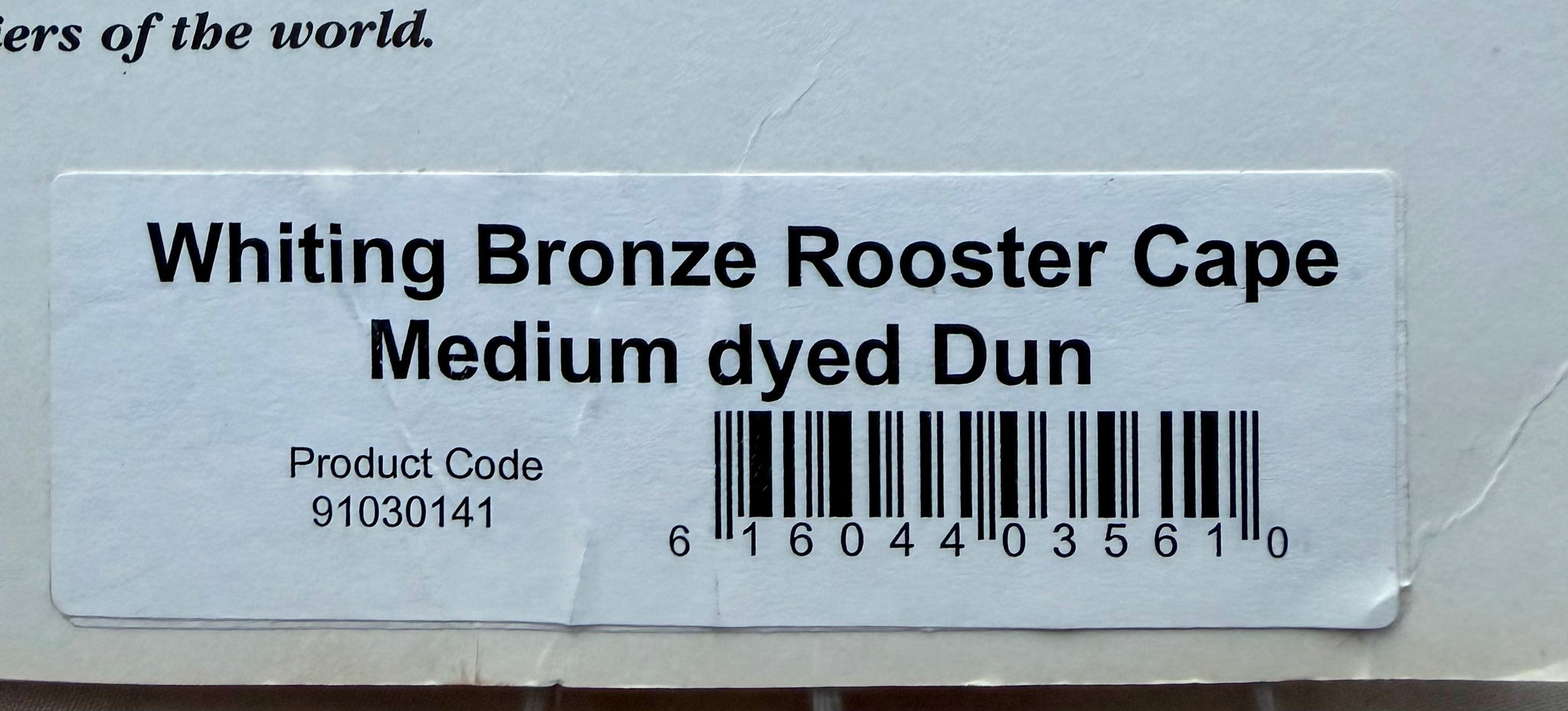 Whiting Farms Bronze Grade Cape Medium dyed Dun 192-SH-E-L