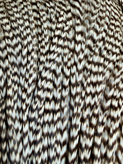 Collin’s Hackle Farm Grade 3 Grizzly Cape 694-SH-E-L